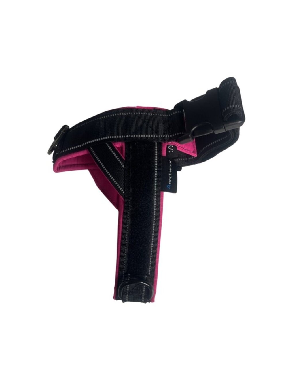 Anchorwoof Reflective Pink Dog Harness Adjustable Straps Sturdy Buckle Small New